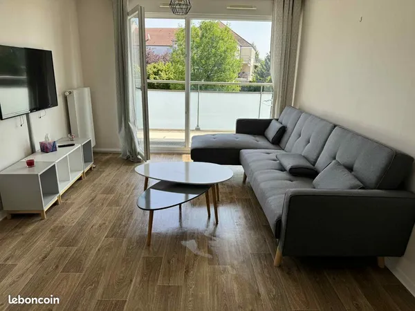 Beau T2 meublé 39 m² avec balcon - Résidence récente - Longvic