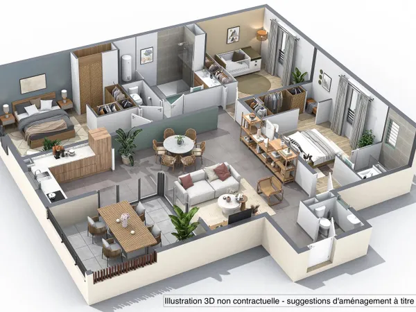 ✨ Appartement T3 neuf - ascenseur et 2 places de parking - Carré d’Or de Saint-Denis ✨