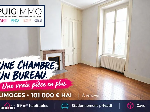 Appartement 2 pièces 59 m²