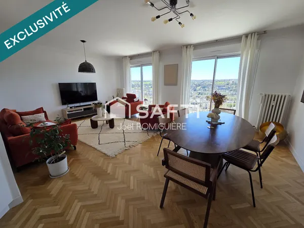 Rodez Centre  Duplex T4 de 147 m² au 7ème et dernier étage avec balcon