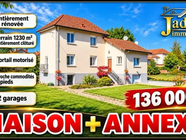 Maison renovee + annexe