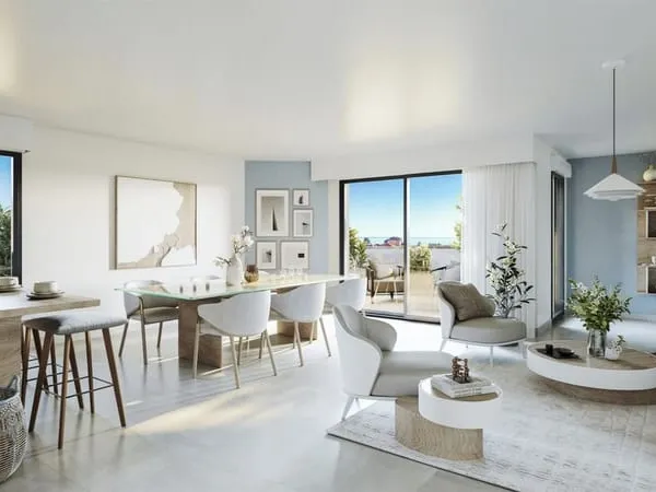 T4 Neuf - Terrasse, Vue Mer & Parking - Cagnes-Sur-Mer