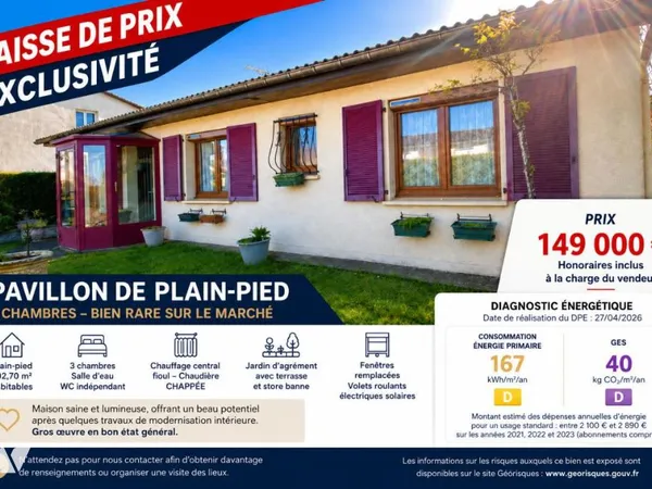 Maison 4 pièces 103 m²