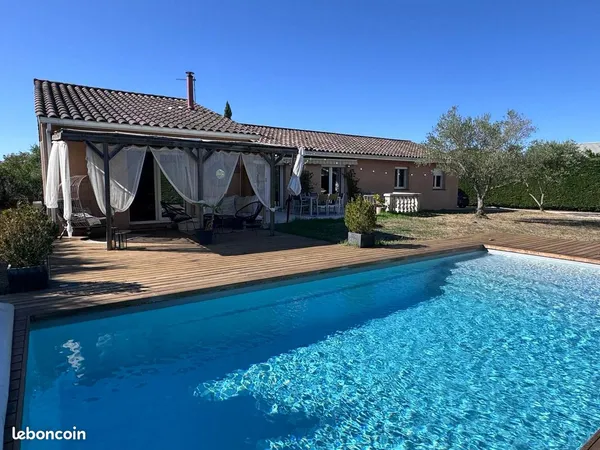 Cugnaux - Maison familiale 170 m² avec piscine et jardin sans vis-à-vis