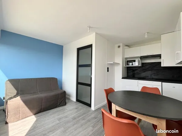 Studio cabine meublé - 27 m² - Entièrement rénové - Hardelot-Plage Centre