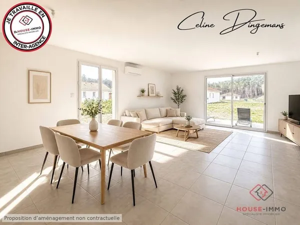Maison de plain-pied 4 pièces 100 m²