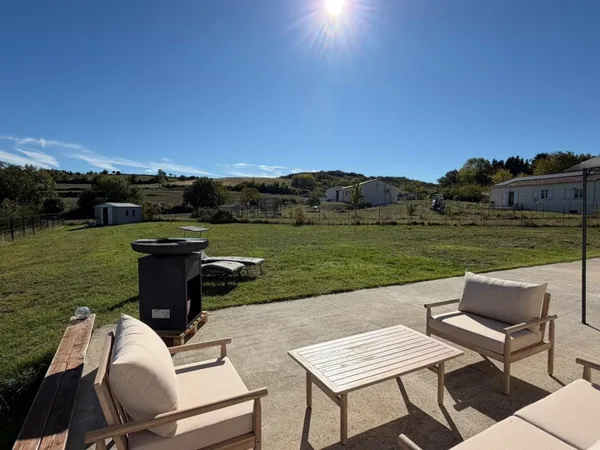 MIREVAL-LAURAGAIS - MAISON CONTEMPORAINE DE 120 M² - VUE CAMPAGNE