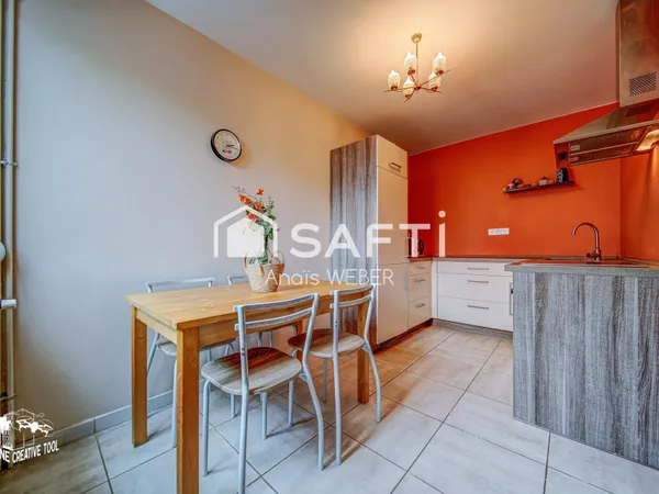 Maison mitoyenne d'un côté - 77m² - Fameck