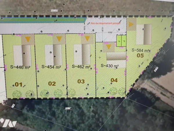 Terrain 462 m²