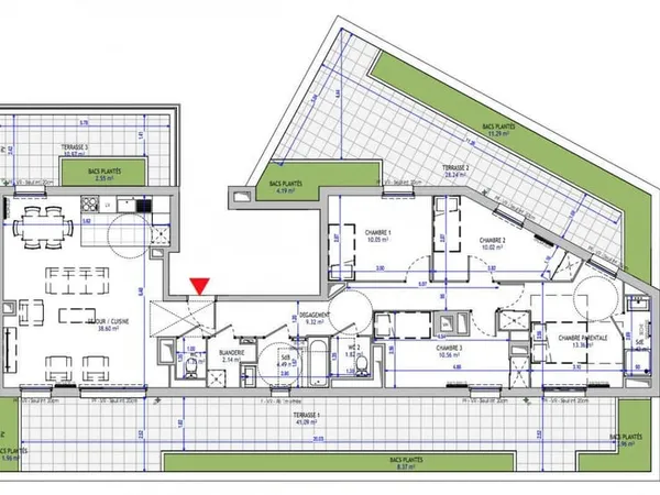Appartement 5 pièces 102 m²