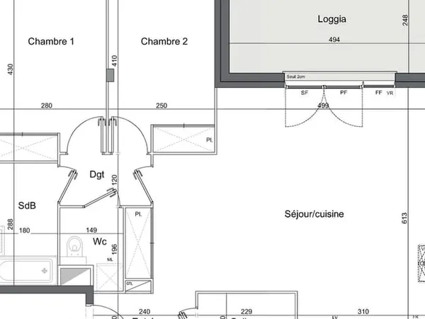 Appartement 3 pièces 72 m²