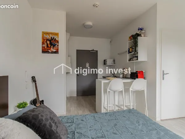 Studio 1 pièce 21 m²