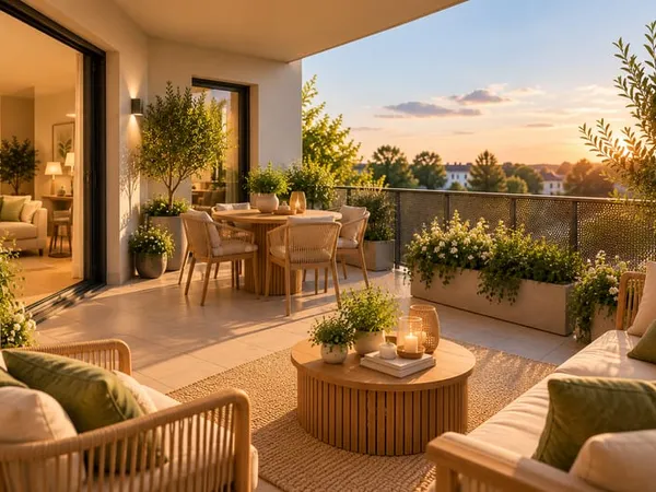 T3 neuf avec balcon ensoleillé