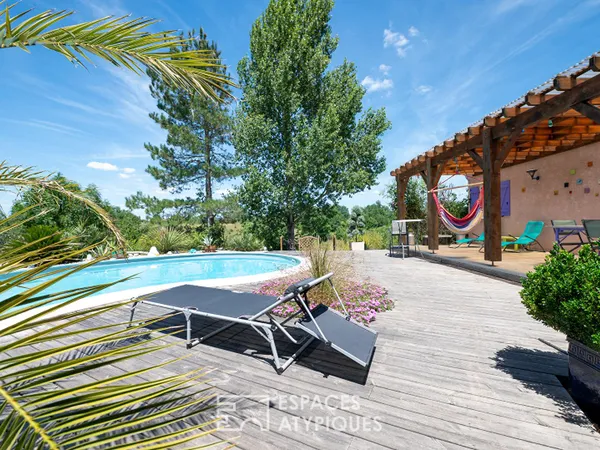 Plain-pied provençal avec piscine et dépendances sur les hauteurs de Castres