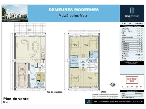 Maison 5 pièces 107 m²