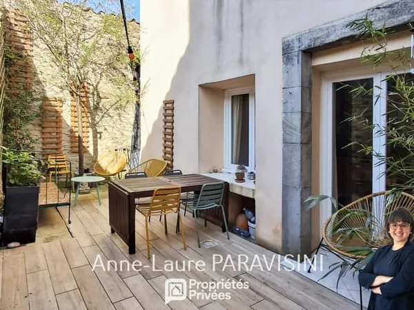 Pennautier - Charme de l'ancien et confort contemporain pour cette maison de village rénovée avec co