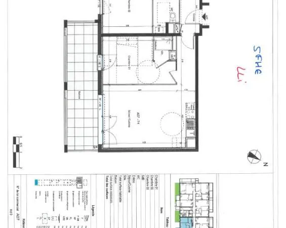 Appartement 4 pièces 81 m²