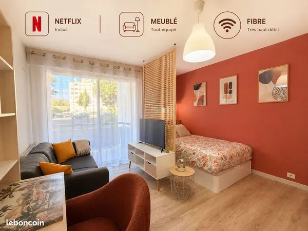 🏡 Studio cosy & tout équipé ✨ Fibre 🌐 Netflix 📺 Parking 🚗