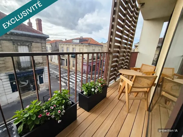 Bordeaux Nansouty, Grand T2, balcon plein ouest