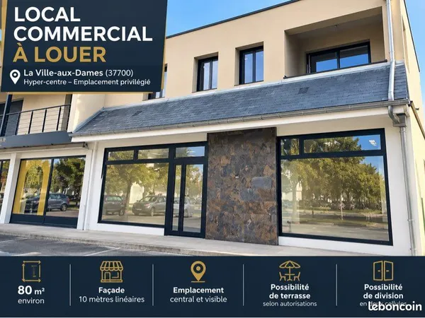 Local commercial de 30 à 80 m² - Hyper-centre La Ville-aux-Dames - Nombreuses possibilités