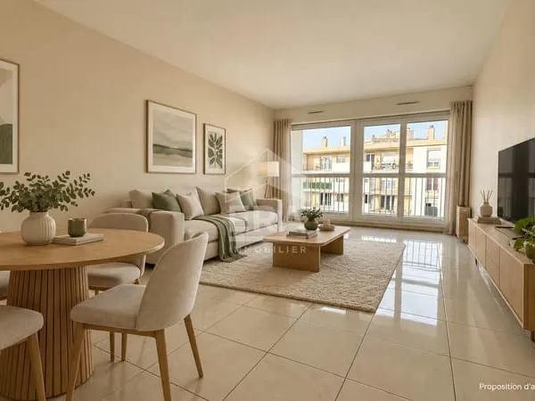 REIMS SAINT-MARCEAUX | Appartement 5 pièces 105 m² Balcons et parking