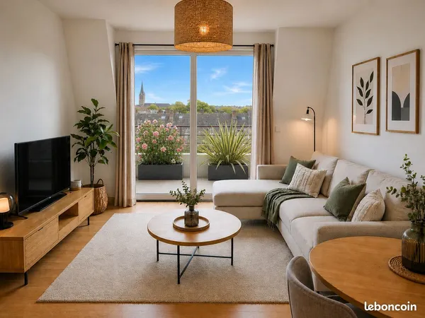 WASQUEHAL - dernier étage, balcon, T2 de 40 m2