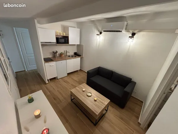 T2 meublé avec jardin