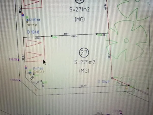 Terrain 275 m² Irodouer