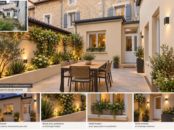 Appartement de 85 m2 avec cour et dépendances.