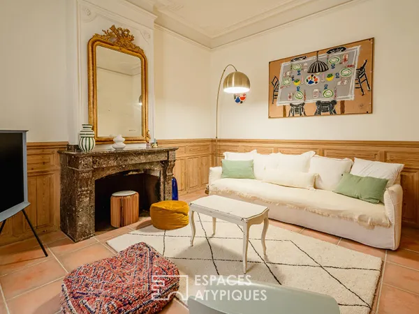 Ensemble immobilier de caractère et fort potentiel avec gite indépendant et grande remise