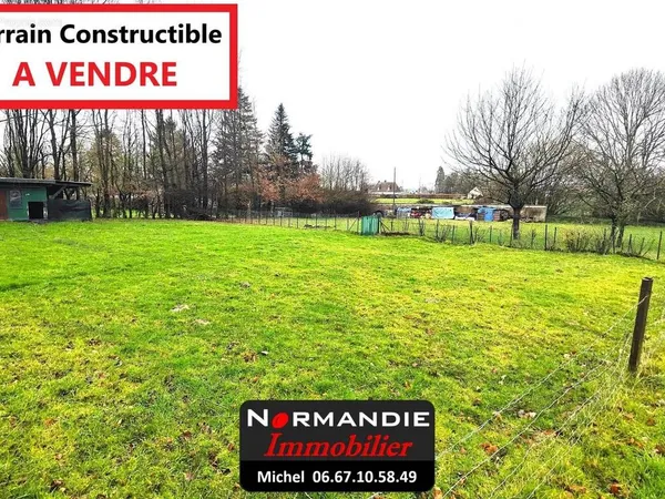 A Vendre beau TERRAIN environ 1200 m2 à Batir sur Saussay