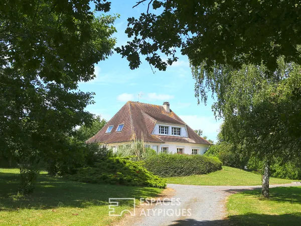 Maison familiale avec vue dégagée sur le bocage normand