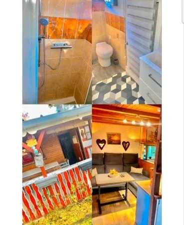 A vendre chalet plus caravane a langatte