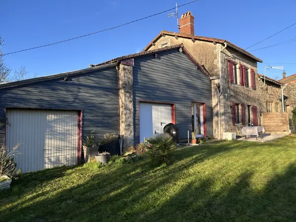 Vends maison en pierres apparentes - 127m²