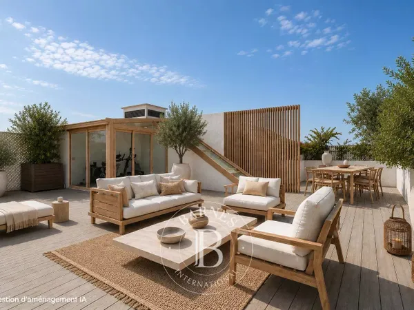 Neuilly - Sablons-Pasteur - Appartement de réception et familial - Dernier étage - Terrasse panorami