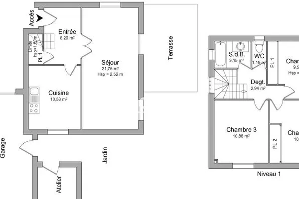 Maison 4 pièces 77 m²