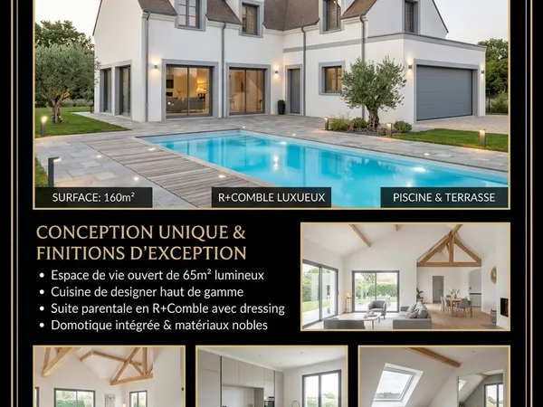 Exceptionnel à Clairefontaine : Votre villa d'architecte avec piscine dans un écrin de verdure