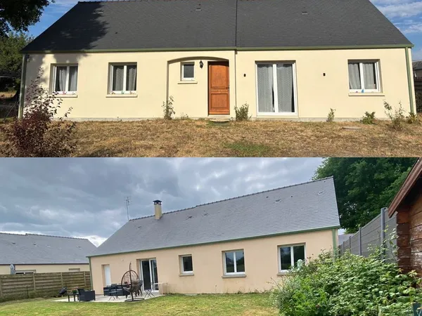 Maison de plain-pied 101 m² - 5 chambres - La Roche-Blanche