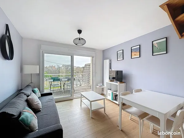 Duplex meublé Wimereux - Bail mobilité 3 à 8 mois - Proche commerces et plage