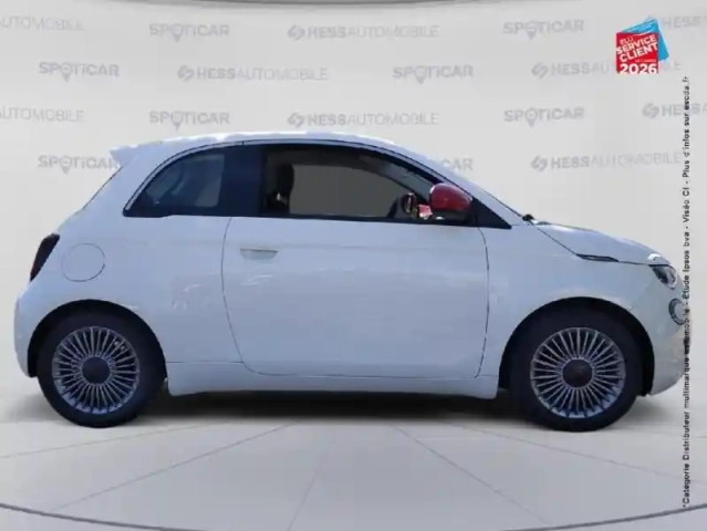 Fiat 500 e 95ch (red) — photo 34