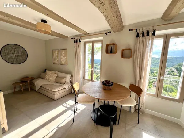 T2 meublé 29m2 avec balcon - Callian village - vue panoramique