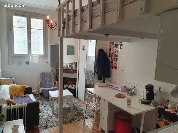 Location meublée studio 18 m² Paris 15E