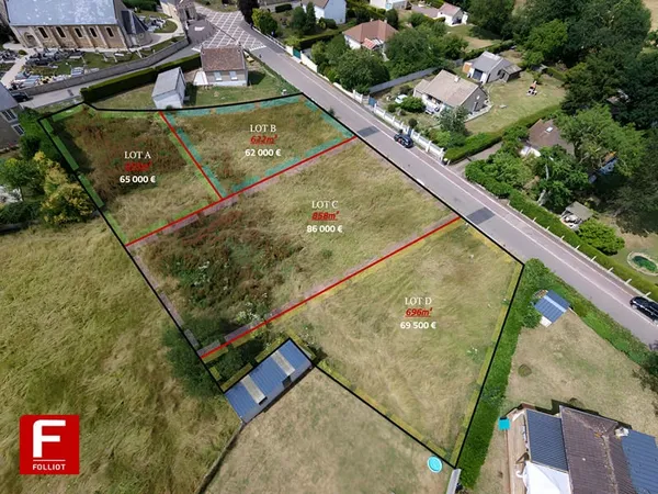 EXCLUSIVITÉ - Terrains à bâtir viabilisés à partir de 62 000 € - Vacognes-Neuilly (14)