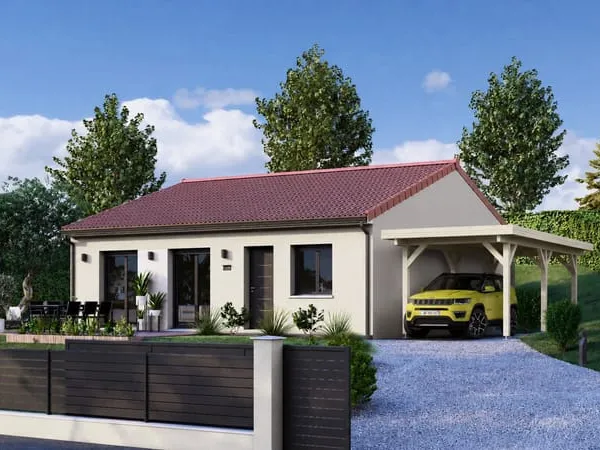 Cebazat - Maison 88 m2 - 4 chambres et carport