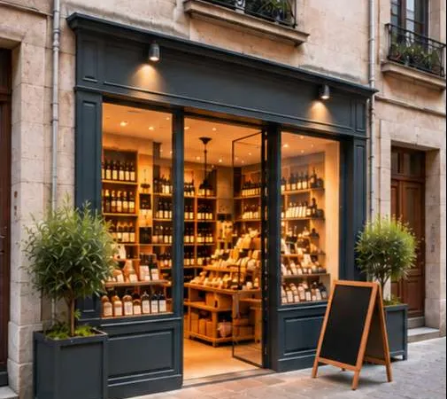 Vente cave à vin secteur commerçant Quimper centre
