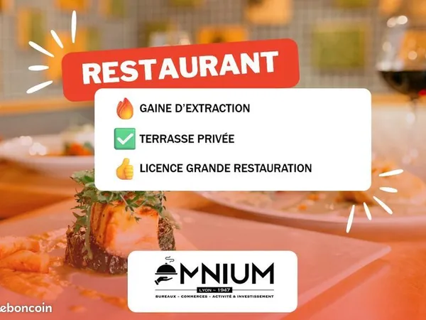 Fonds de commerce restaurant 300 m²