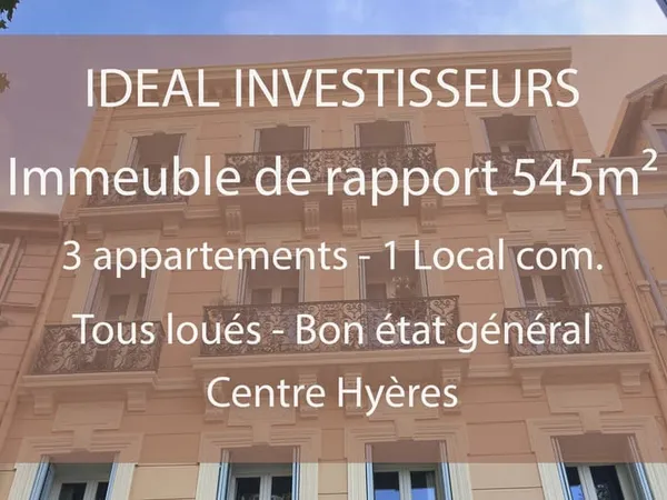 Hyères centre Immeuble de rapport 1 120 000 EUR