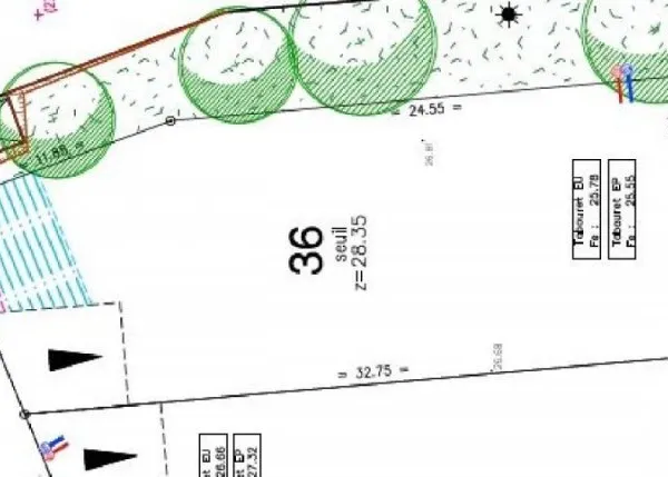 Terrain 451 m²