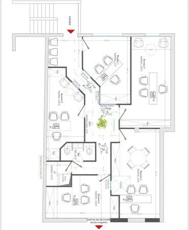 Plateau 4 bureaux