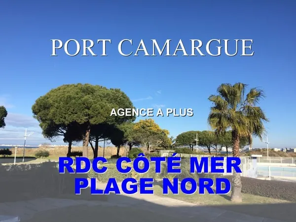 P3 PORT CAMARGUE - PLAGE NORD - AVEC PISCINE